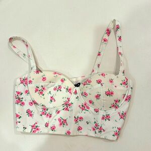 Zara Flower Crop Top